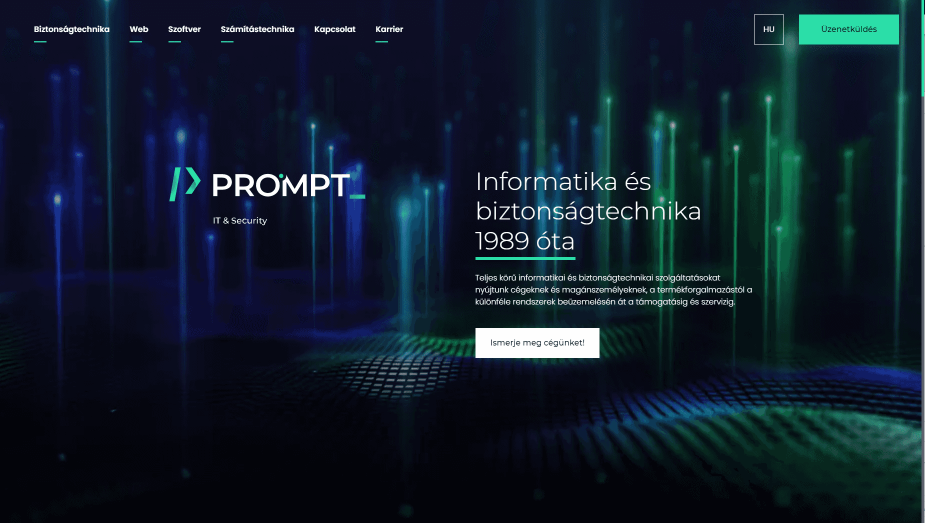 képernyőkép a prompt.hu főoldaláról, 2022. 03. 31.
